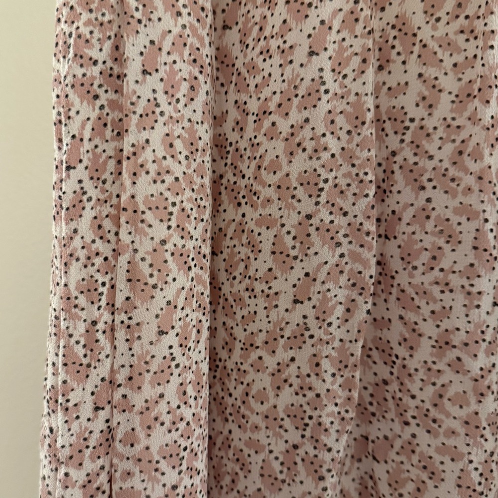 Anthropologie Pink Floral Mini Dress